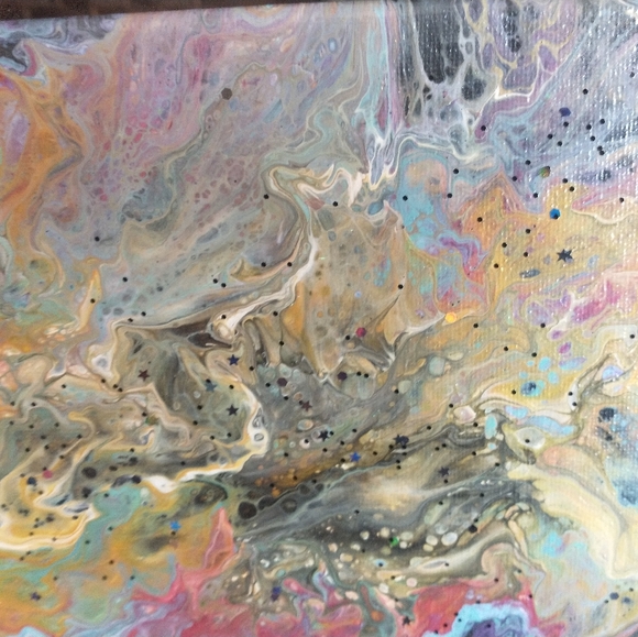 NEW Original Acrylic Painting, Designs By Sandy, "HAPPY HOLI", 8x10 - Picture 5 of 13